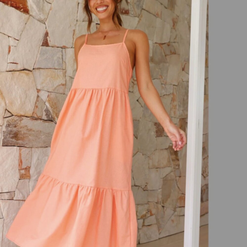 Linen Nico Maxi Dress